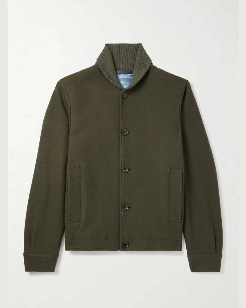 Paul Smith Wool Shirt Jacket Green