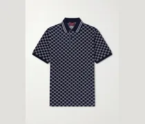 Logo-Jacquard Cotton-Piqué Polo Shirt