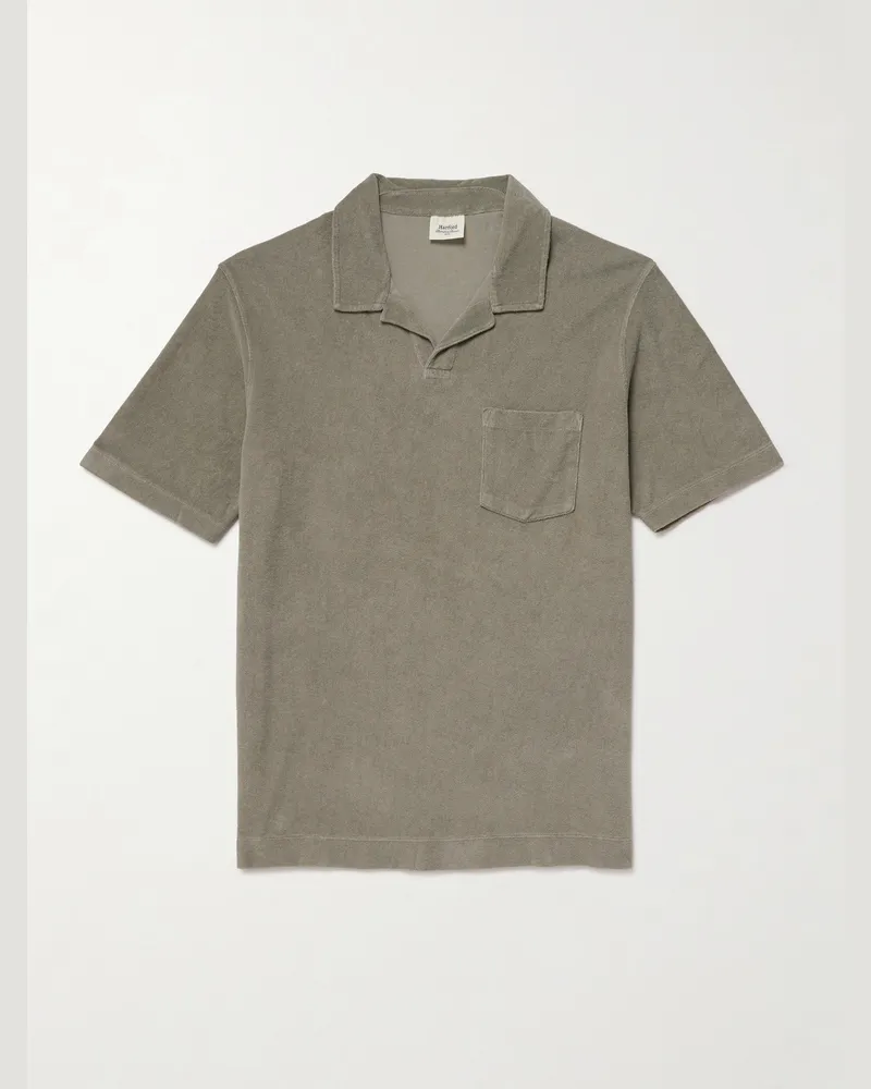 Hartford Polohemd aus Baumwollfrottee Grün