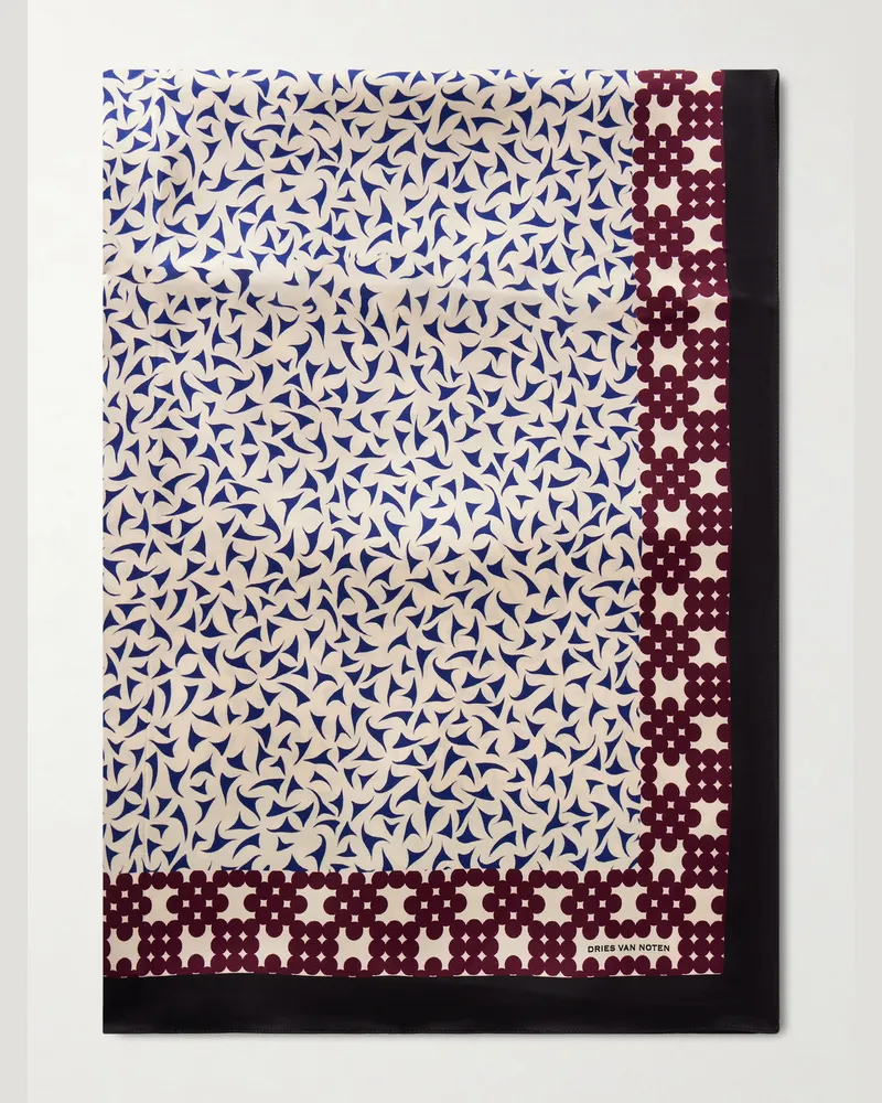 Dries van Noten Printed Satin Scarf Multi