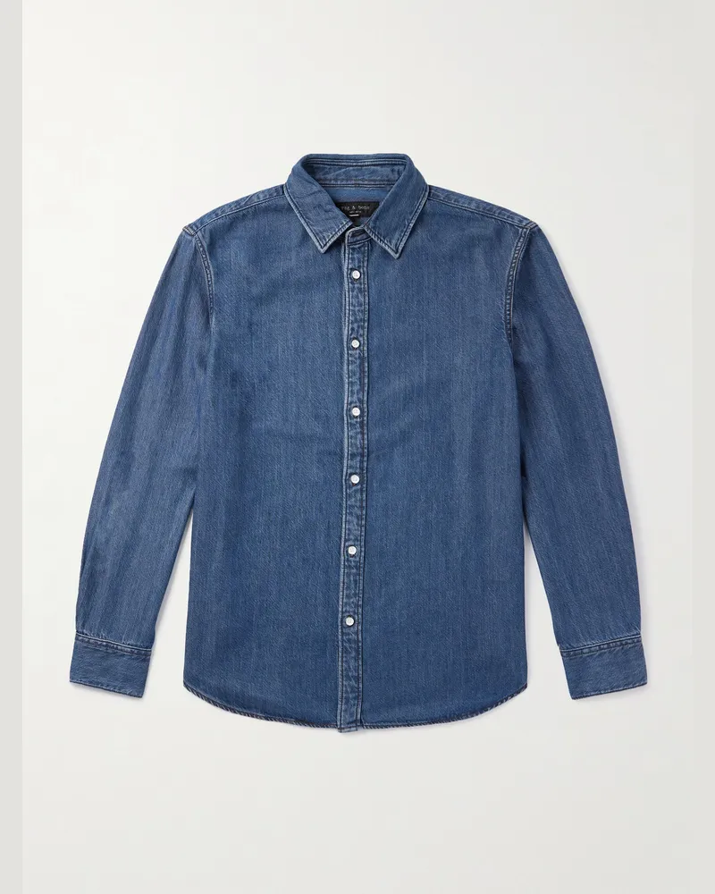 Rag & Bone Finch Jeanshemd Blau