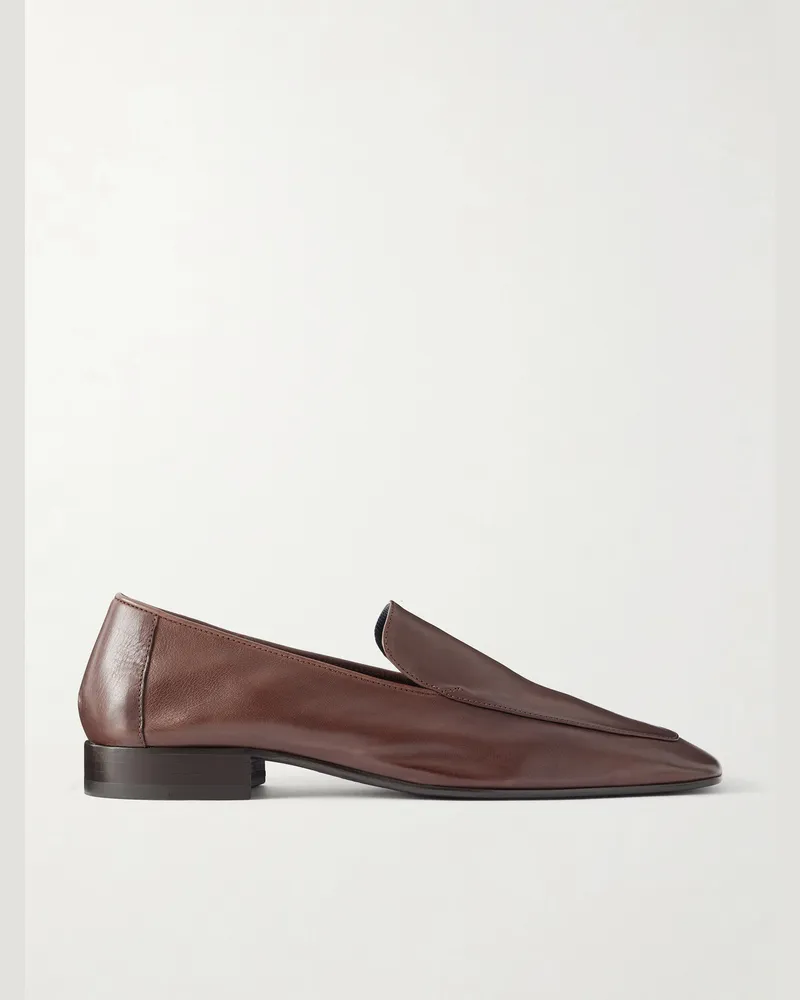 Dries van Noten Leather Loafers Brown