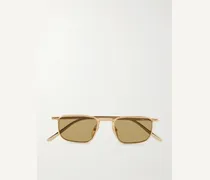Square-Frame Gold-Tone Sunglasses