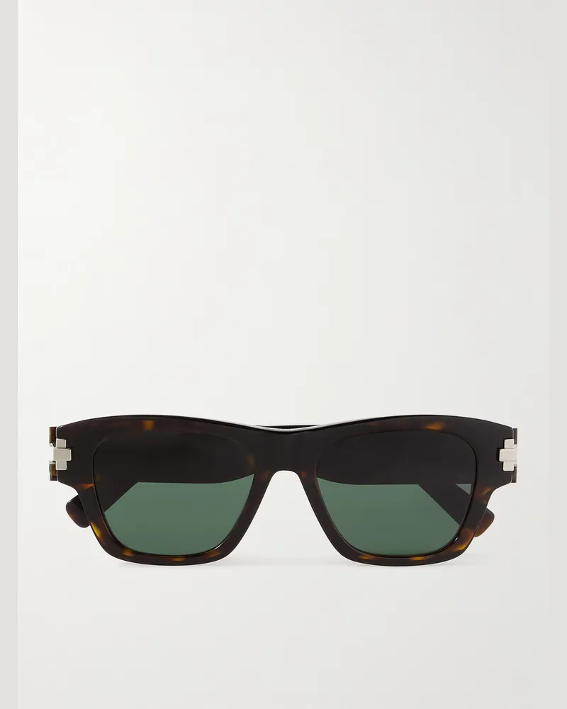 Dior DiorBlackSuit XL S2U Square-Frame Tortoiseshell Acetate Sunglasses Tortoiseshell