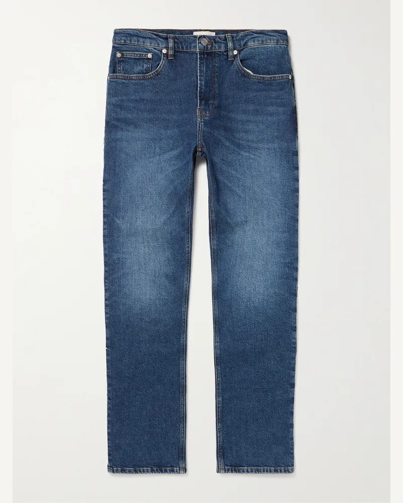 Frame Denim The Modern gerade geschnittene Jeans Blau