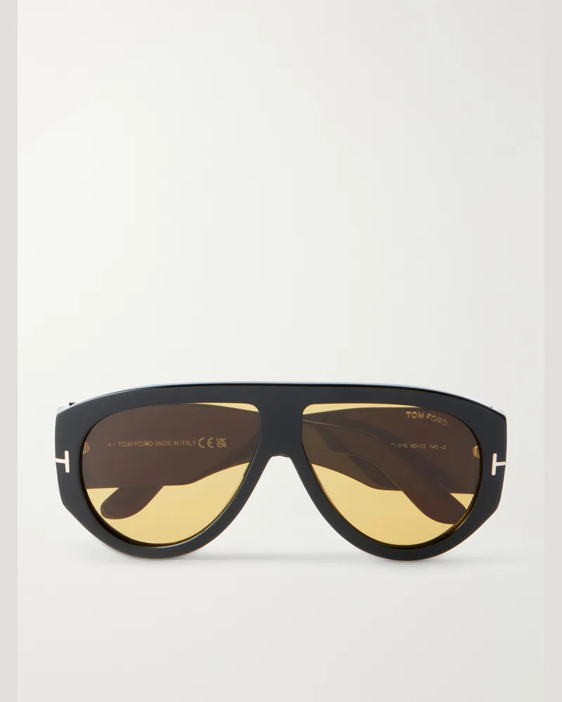 Tom Ford Bronson D-Frame Acetate Sunglasses Black