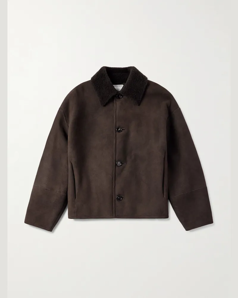 Bottega Veneta Blouson aus Shearling Braun
