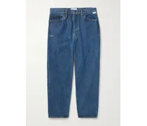 Bootcut-Jeans mit Logostickerei