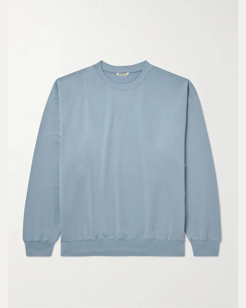 AURALEE Sweatshirt aus Baumwoll-Jersey Blau