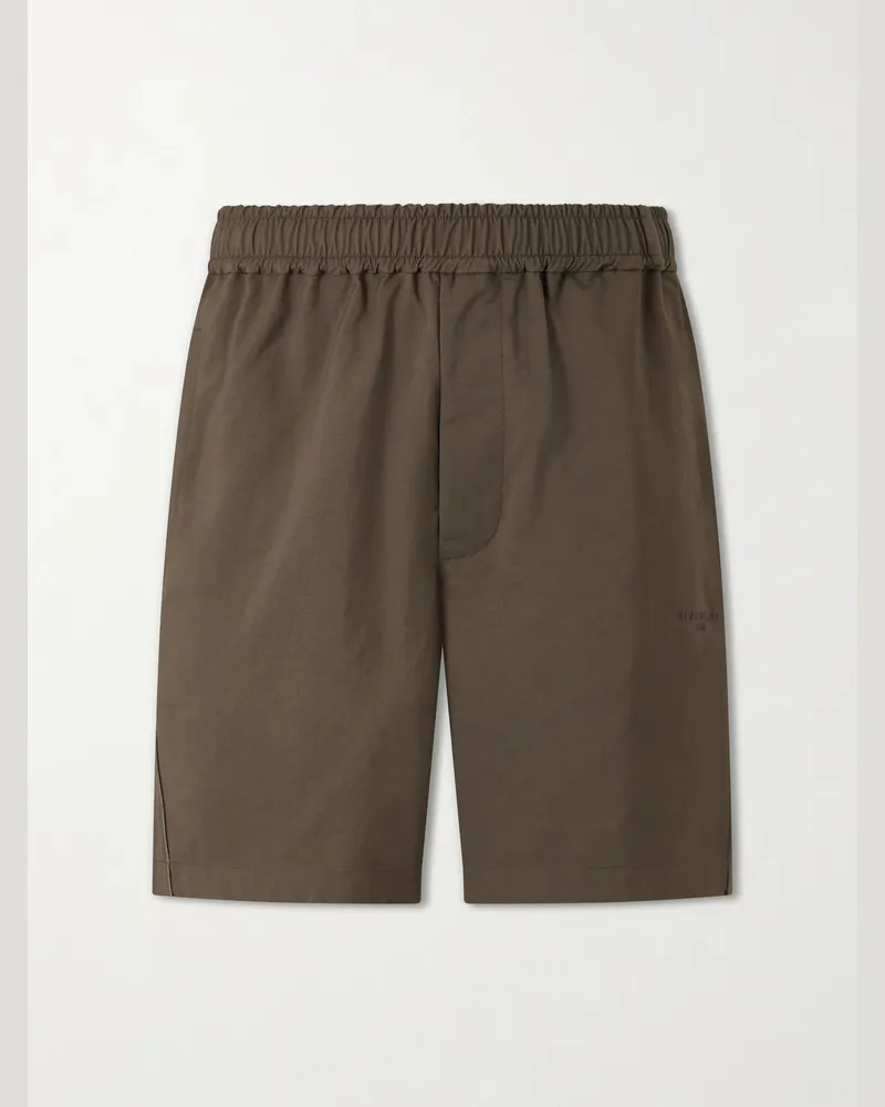 Givenchy Straight-Leg Shell Shorts Brown