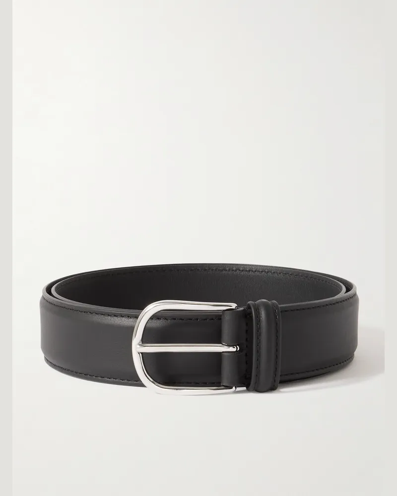Anderson's 3.5cm Leather Belt Black