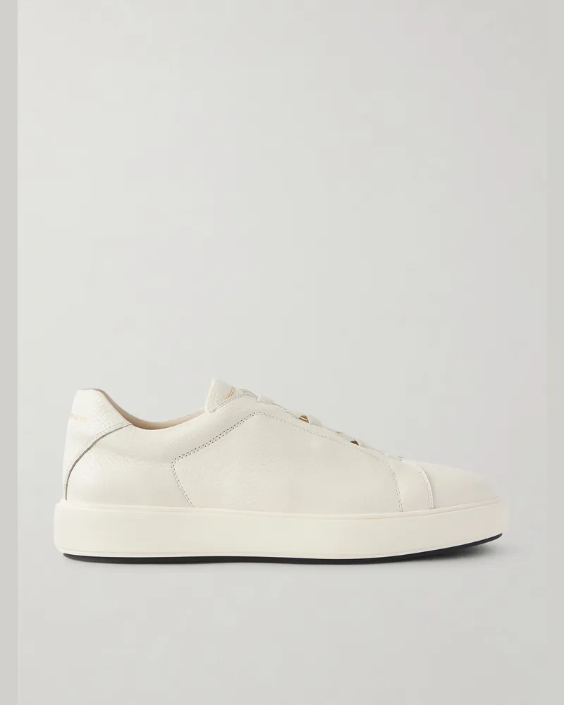 Officine Creative Italia Slouch 001 Sneakers aus vollnarbigem Leder Weiß