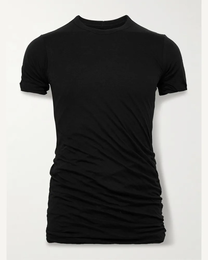 Rick Owens Unstable schmal geschnittenes T-Shirt aus Biobaumwoll-Jersey Schwarz