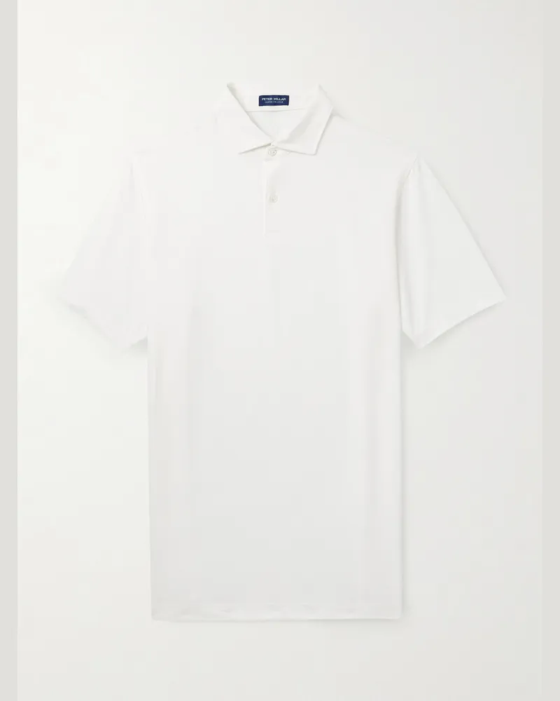 Peter Millar Albatross Polohemd aus Piqué aus einer Pima-Baumwollmischung Weiß