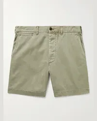 Alex Mill Gerade geschnittene Shorts aus Baumwoll-Twill Grün