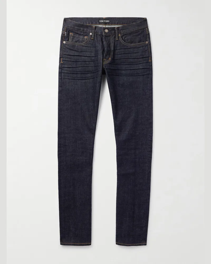 Tom Ford Schmal geschnittene Jeans Blau