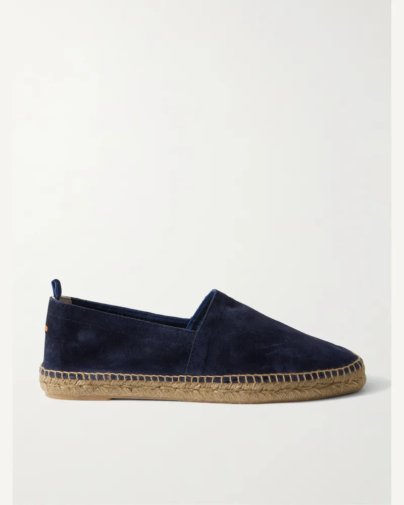 Castañer Pablo Espadrilles aus Veloursleder Blau