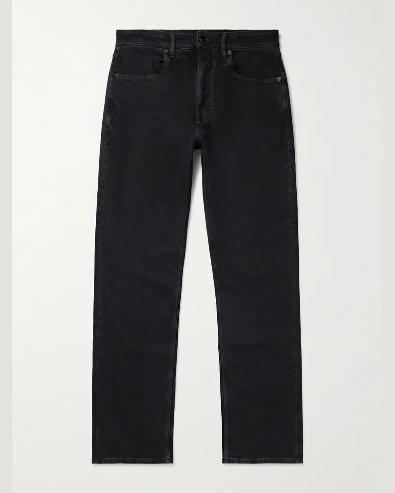 SAMAN AMEL Norell gerade geschnittene Jeans Schwarz