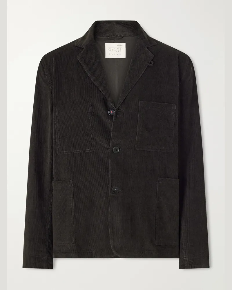 KARDO Somesh Cotton-Corduroy Suit Jacket Green