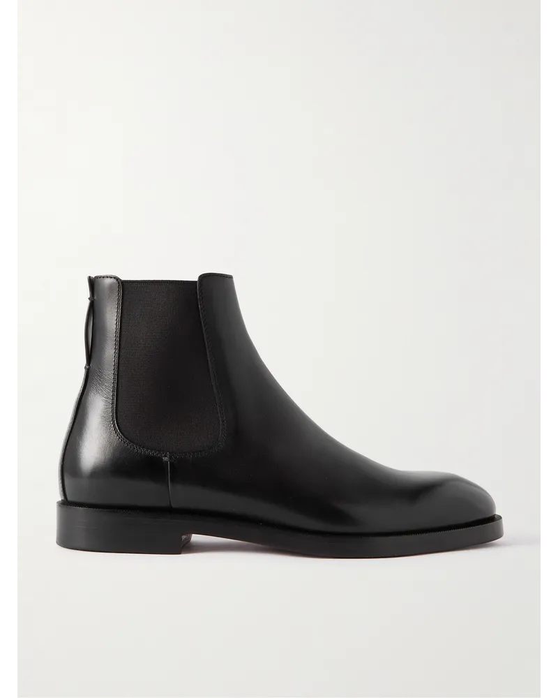 Ermenegildo Zegna Torino Chelsea Boots aus Leder Schwarz