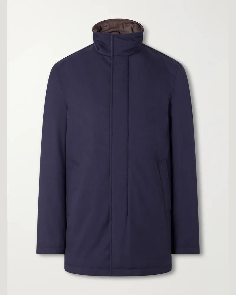 Herno Twill Jacket Blue