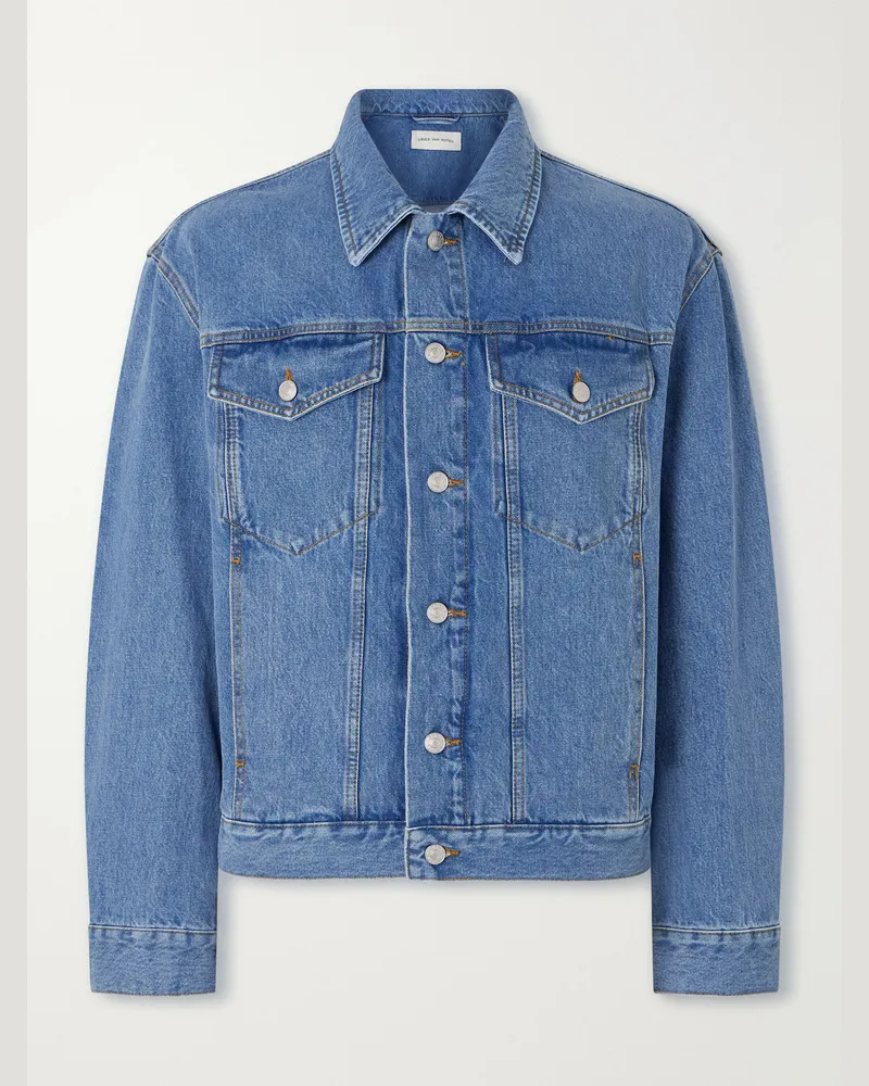 Dries van Noten Jeansjacke Blau