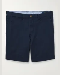 Ralph Lauren Schmal und gerade geschnittene Shorts aus Stretch-Baumwoll-Twill Blau