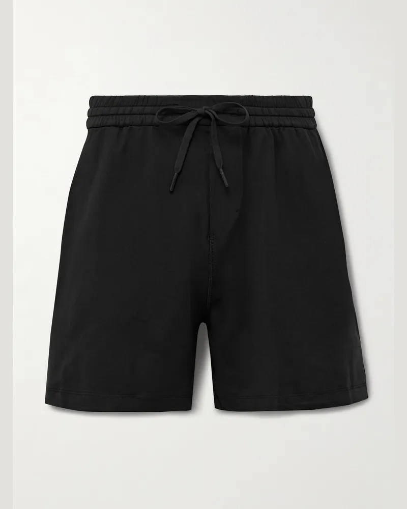 LULULEMON Gerade geschnittene Shorts aus recyceltem Stretch-Jersey mit Kordelzugbund Schwarz