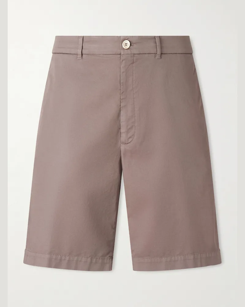 Brunello Cucinelli Bermudashorts aus einer Baumwollmischung Neutral