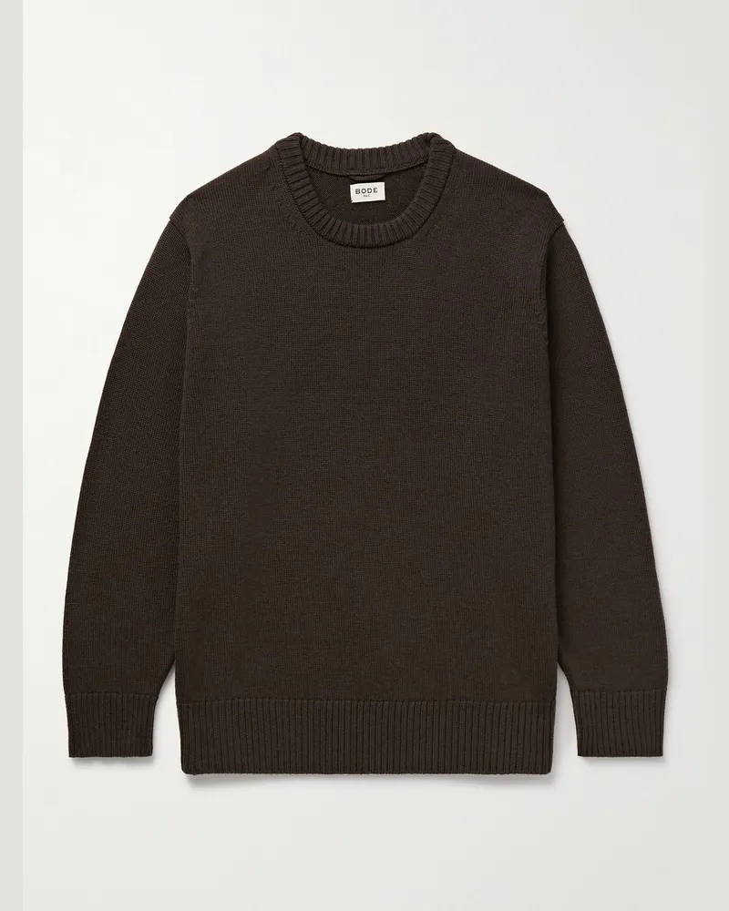 BODE Juniper Pullover aus Merinowolle Braun