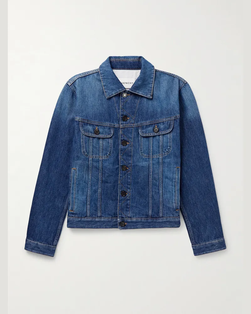 Givenchy Denim Trucker Jacket Blue