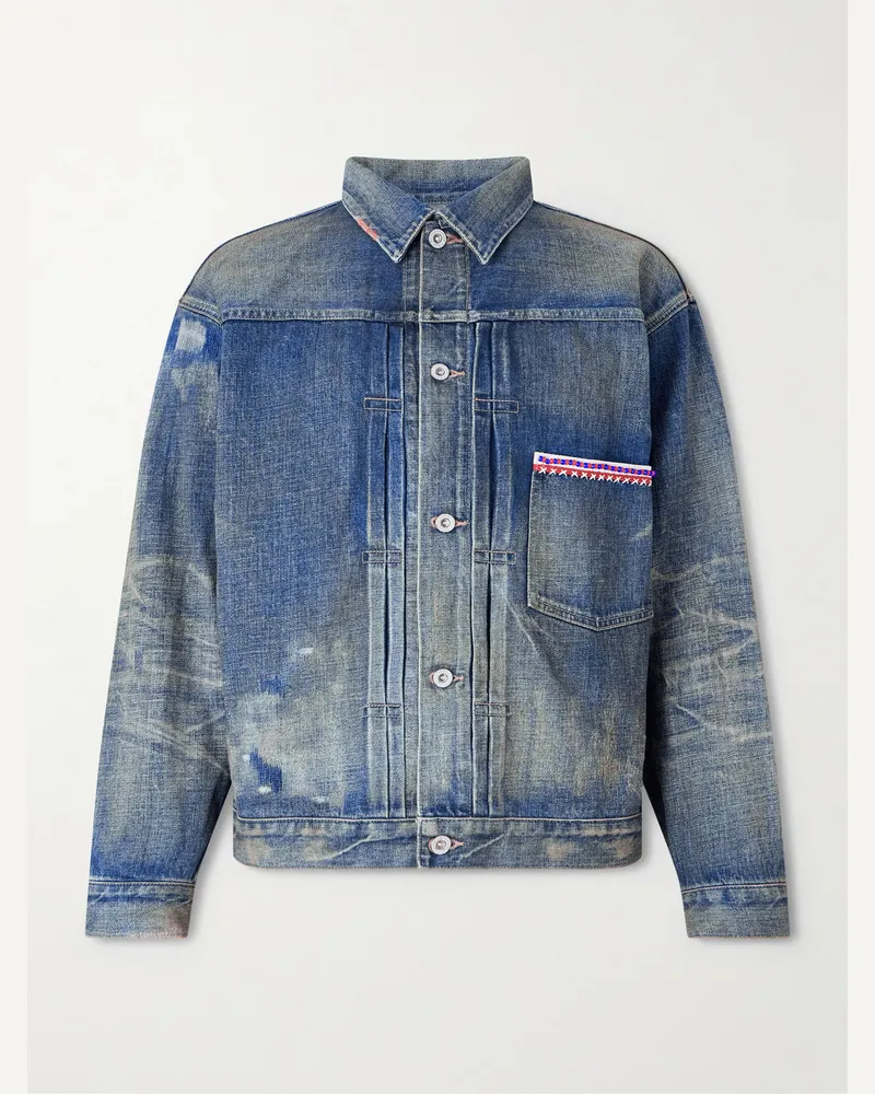 Neighborhood Savage Type-1 Denim Jacket Blue