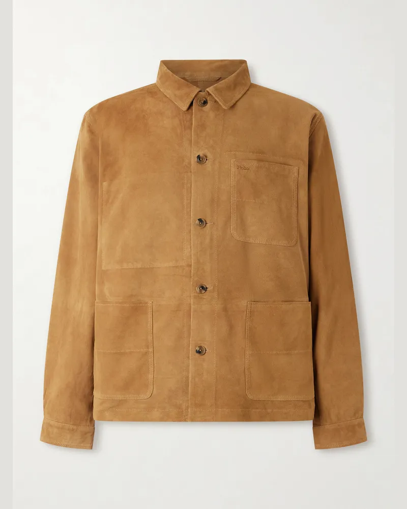 Ralph Lauren Suede Chore Jacket Brown
