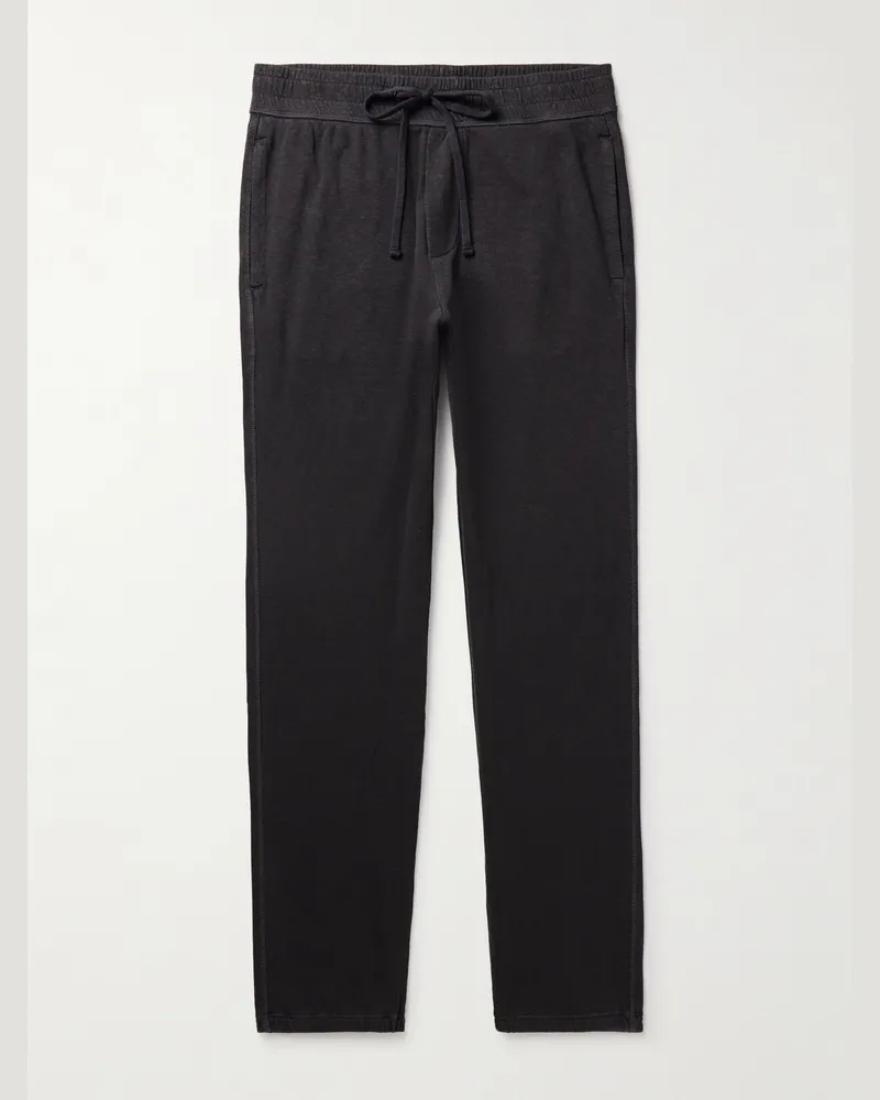 James Perse Straight-Leg Cotton-Jersey Sweatpants Gray