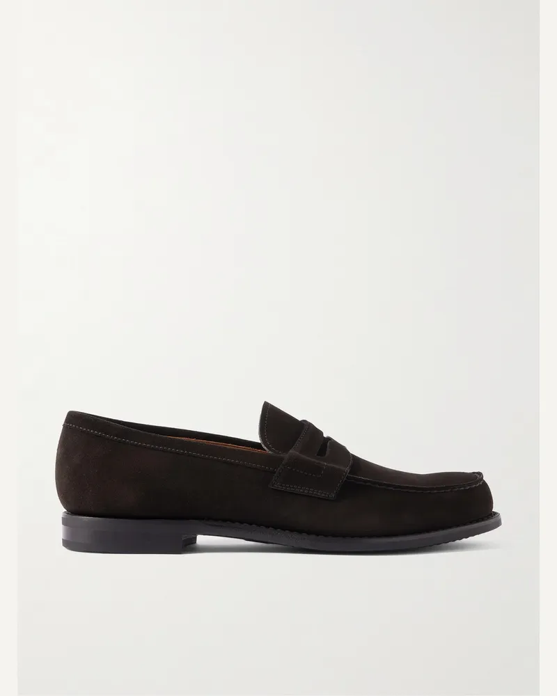 Church's Gateshead Pennyloafers aus Veloursleder Braun