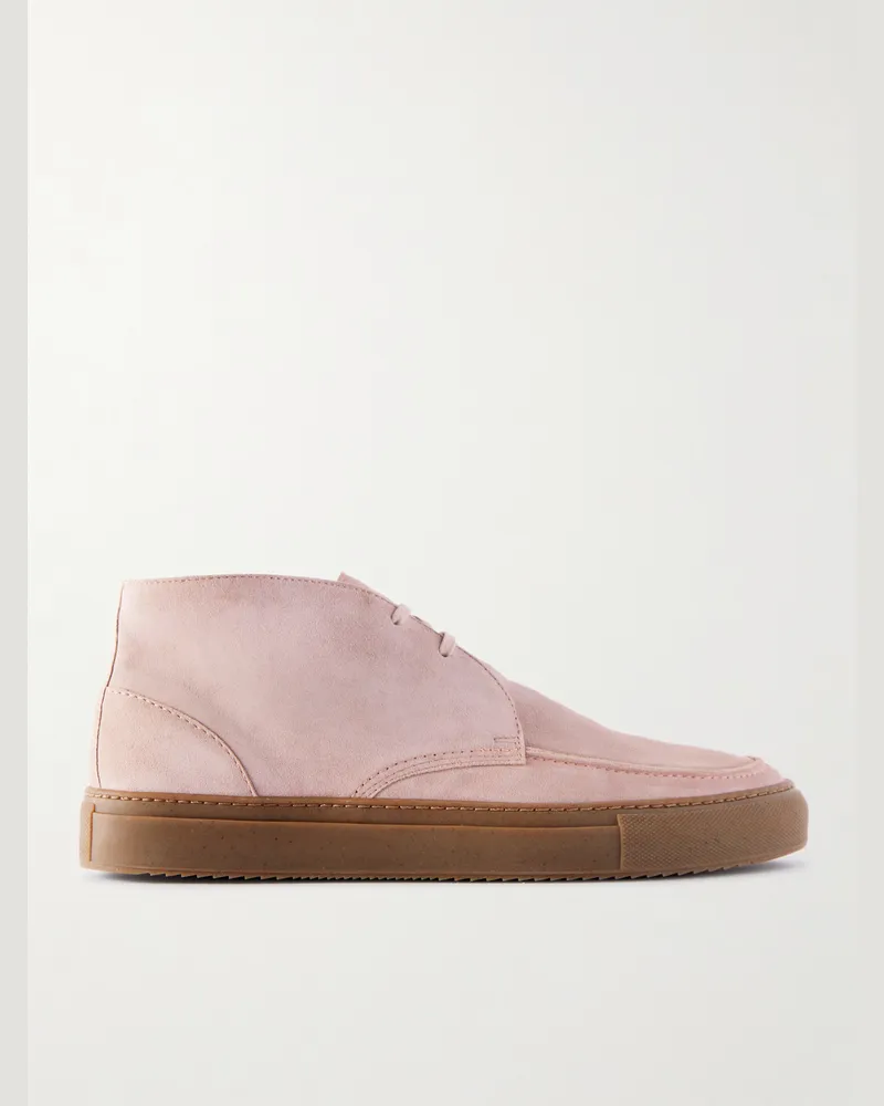 MR P. Larry Regenerated Suede by evolo® Chukka Boots Pink