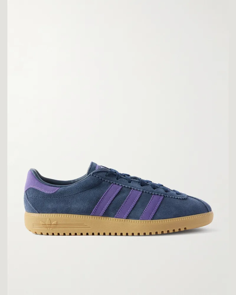 adidas Bermuda Sneakers aus Veloursleder Blau
