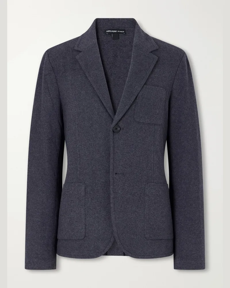 James Perse Cotton-Blend Felt Suit Jacket Gray