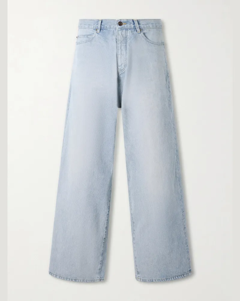 Balenciaga Wide-Leg Jeans Blue