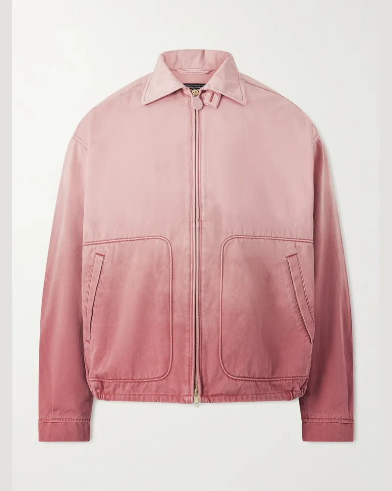 Beams Plus Cotton-Twill Blouson Jacket Pink
