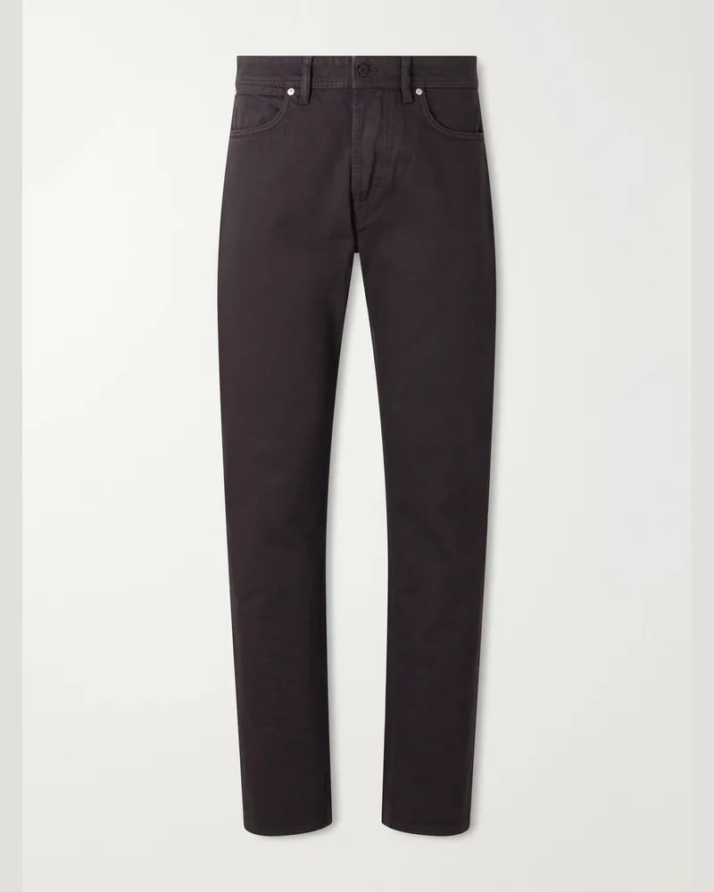 Stone Island DENIM Straight-Leg Regenerative Cotton Jeans Brown
