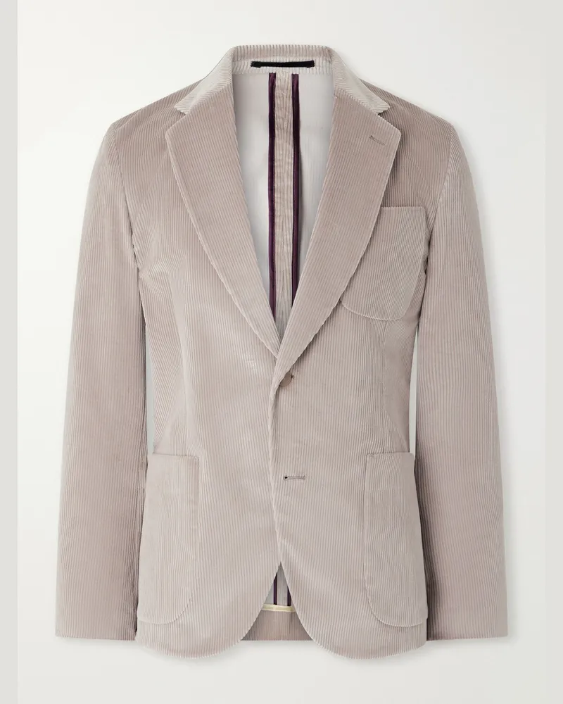 Paul Smith Cotton-Stretch Corduroy Suit Jacket Neutrals