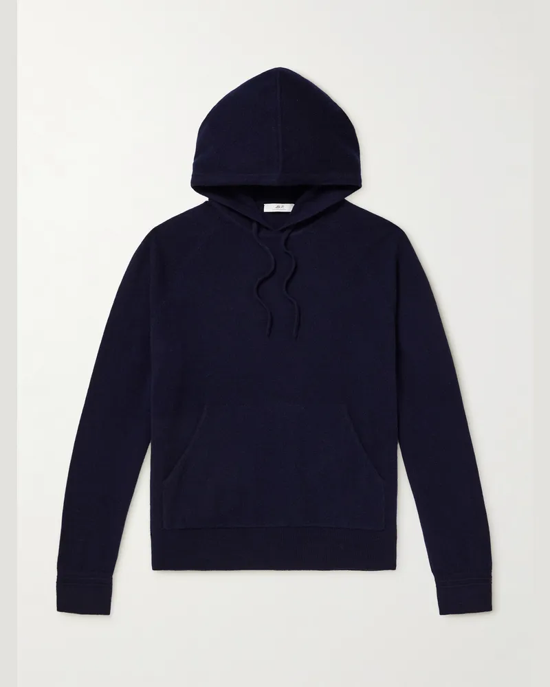 MR P. Mitchell Cashmere Hoodie Blue