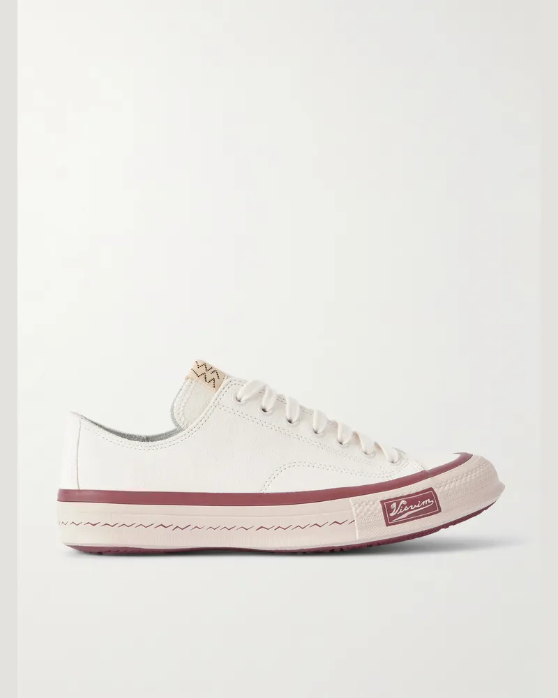 Visvim Skagway Lo Sneakers aus Veloursleder Weiß