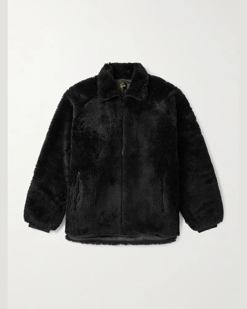 NEEDLES Jacke aus Plüschmaterial Schwarz