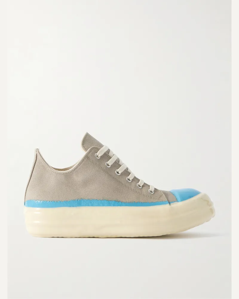 DRKSHDW by Rick Owens Sneakers aus lackiertem Denim Grau