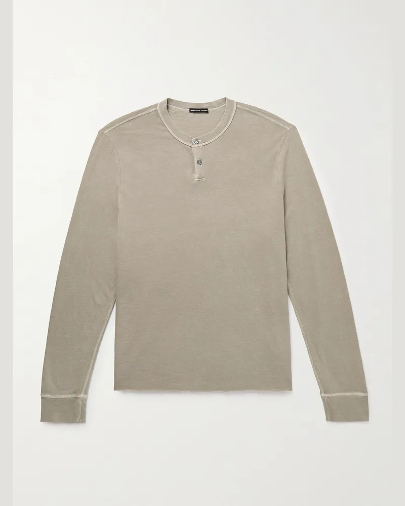 James Perse Henley Shirt aus Baumwoll-Jersey Neutral