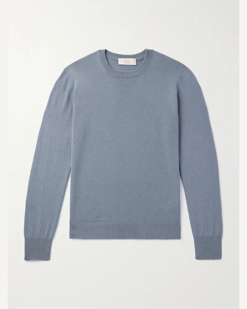 Altea Schmal geschnittener Pullover aus Kaschmir Blau