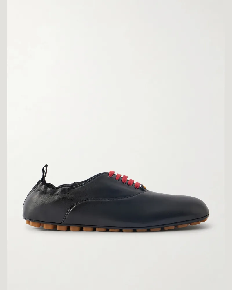 Valentino Garavani Rythmika Derby Leather Sneakers Black