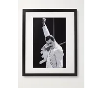 1986 Freddy Mercury on Stage – Gerahmter Fotodruck, 41 x 51 cm